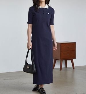 RANAN（ラナン）の「＜U.S.POLO ASSN.＞ ポロ衿リブワンピース（その他ワンピース）」｜詳細画像