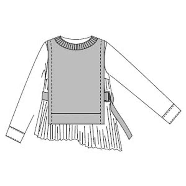 BELLUNA（ベルーナ）の「コーデ済み！プリーツ使いレイヤード風ブラウス（ブラウス）」｜詳細画像