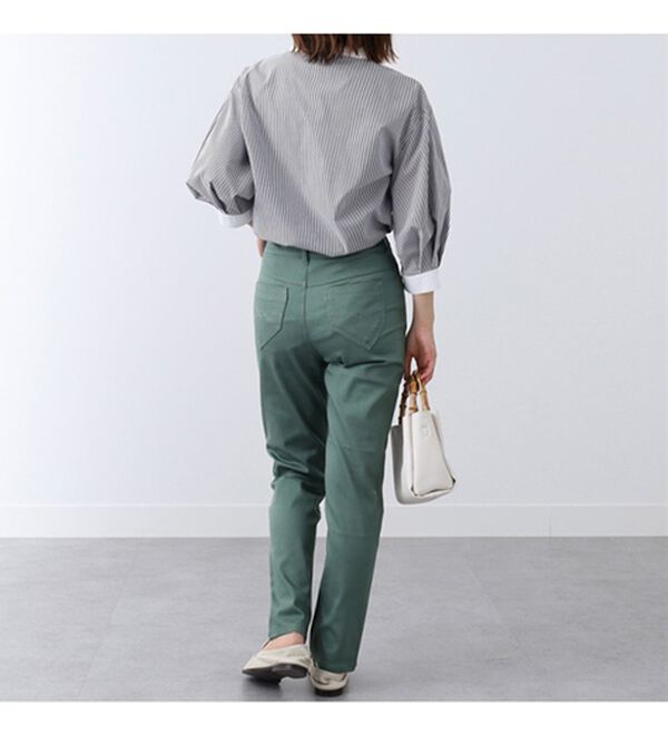 BELLUNA（ベルーナ）の「ホワイトヤーンストレッチカラーパンツ（フルレングスパンツ）」｜詳細画像