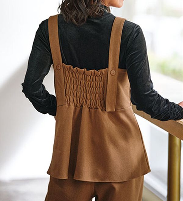 BELLUNA（ベルーナ）の「【2点セット】ウーリッシュ素材ビスチェセットアップ（セットアップ）」｜詳細画像