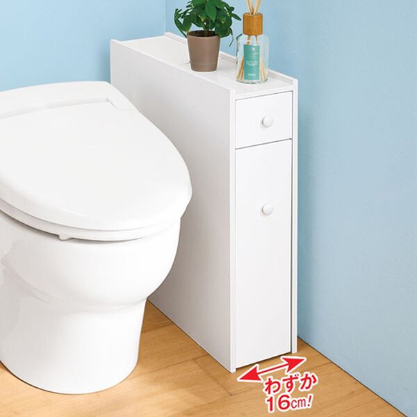 「大量巻きも入るスリムトイレラック（その他トイレ用品）」｜詳細画像