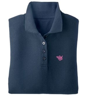 BELLUNA（ベルーナ）の「機能満載！綿混素材かのこポロシャツ（ポロシャツ）」｜ネイビー