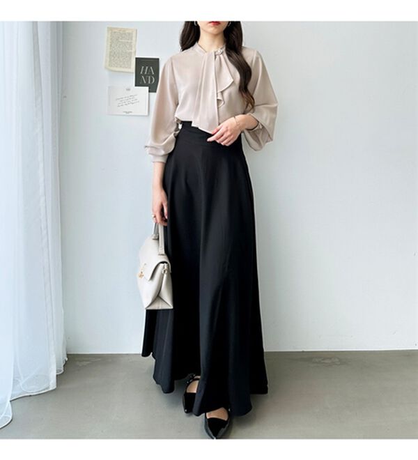 GeeRA（ジーラ）の「２ＷＡＹドレープスカーフタイブラウス（ブラウス）」｜詳細画像