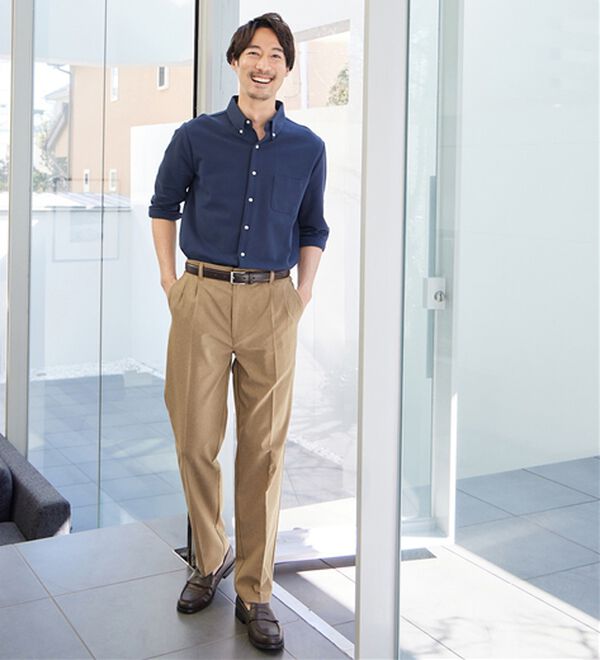REMEN'S（リメンズ）の「サラッと快適イージースラックス（メンズスラックス）」｜詳細画像