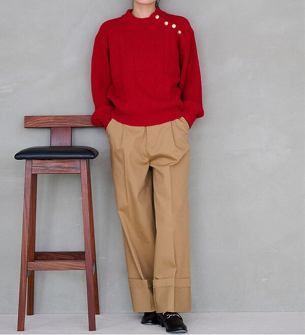 RANAN（ラナン）の「メタルボタンケーブルニット（ニット・セーター）」｜詳細画像