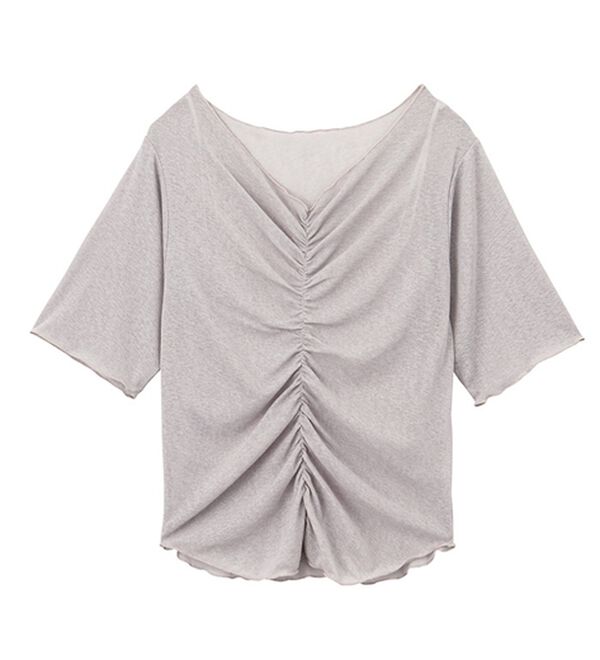 GeeRA（ジーラ）の「Ｖネックシャーリングカットソー（カットソー）」｜詳細画像