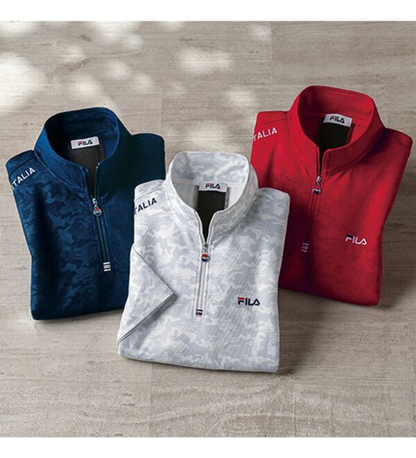 「＜フィラ＞キシリトールハーフジップシャツ（メンズシャツ）」｜詳細画像