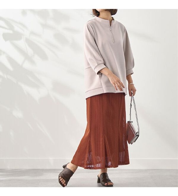 BELLUNA（ベルーナ）の「レース使いフレアーデザインスカート（ロングスカート）」｜詳細画像