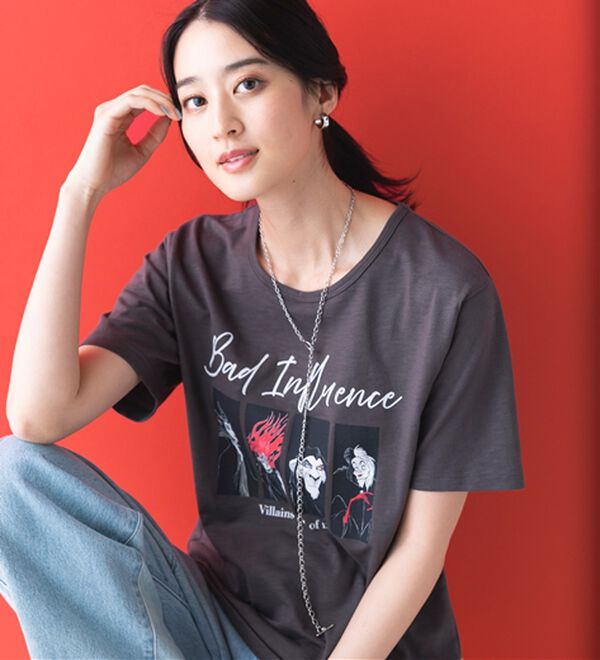 「＜Ｄｉｓｎｅｙ＞キャラクタープリントヴィンテージ風Ｔシャツ（チュニック）」｜詳細画像