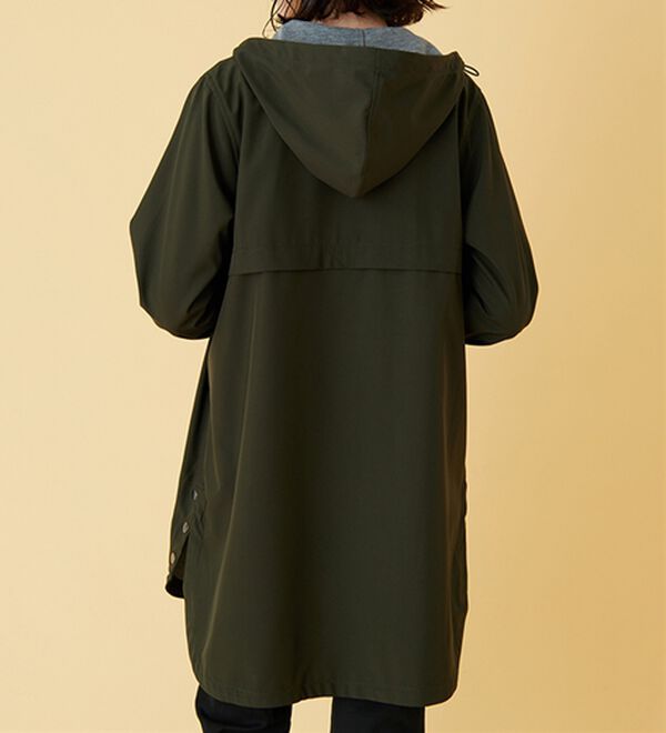 BELLUNA（ベルーナ）の「はっ水加工ボンディング素材ロング丈パーカー（ハーフコート）」｜詳細画像