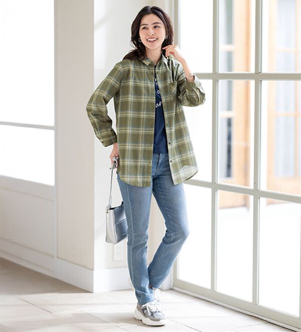 ルフラン（ルフラン）の「【３色組】爽＊シアーチェックシャツ（シャツ）」｜詳細画像