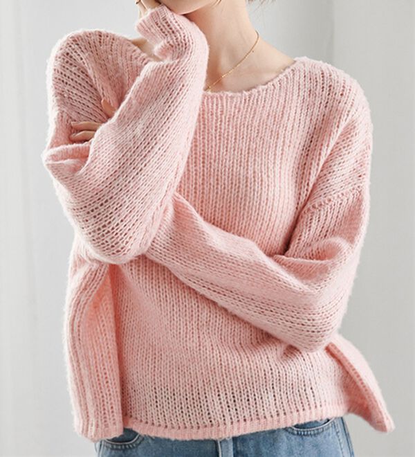 RANAN（ラナン）の「モヘアタッチローゲージシアーニット（ニット・セーター）」｜詳細画像