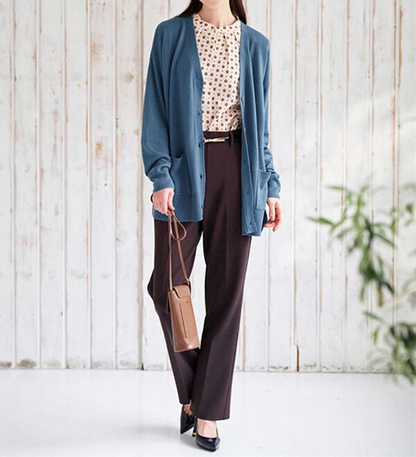 BELLUNA（ベルーナ）の「もちもちカシミヤタッチニットカーディガン（ニットカーディガン）」｜詳細画像