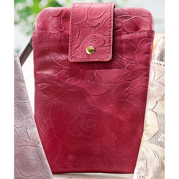 「日本製華やかバラの型押し本革シリーズ（その他ファッション小物）」｜詳細画像