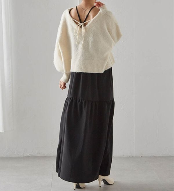 RANAN（ラナン）の「シャギーニット&times;キャミワンピースセット（その他ワンピース）」｜詳細画像