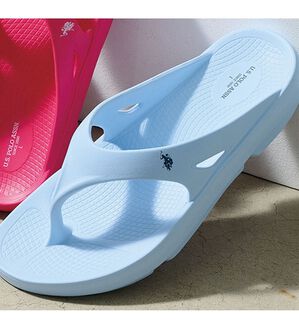 RANAN（ラナン）の「＜Ｕ．Ｓ．ＰＯＬＯ　ＡＳＳＮ．（ユーエス　ポロ　アッスン）＞リアクティベーションサンダル（サンダル・ミュール）」｜サックス