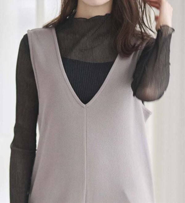 RANAN（ラナン）の「【選べる2丈】細見えが叶うジャンパースカート（ジャンパースカート）」｜詳細画像