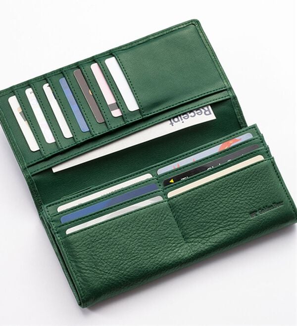 「＜ゴールデンベア＞卓越した手触りディアスキン長財布（メンズ財布・パスケース）」｜詳細画像