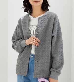 BELLUNA（ベルーナ）の「幾何柄ジャカード素材カーディガン（その他カーディガン）」｜詳細画像
