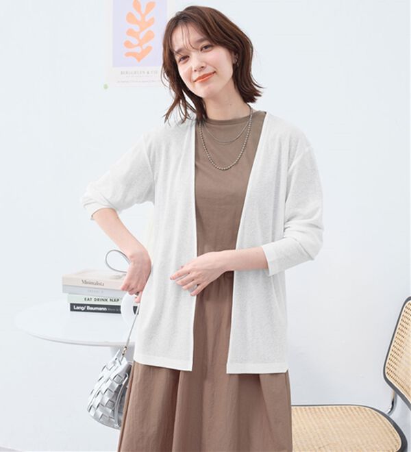 Viola e Viola（ヴィオラ エ ヴィオラ）の「【選べる丈】こなれカーデ（その他カーディガン）」｜詳細画像