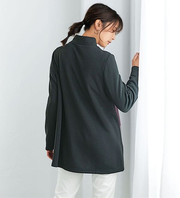 BELLUNA（ベルーナ）の「切替デザイン裏起毛チュニック（チュニック）」｜詳細画像
