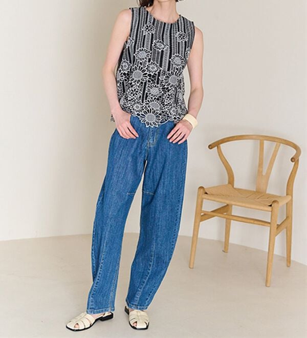 RANAN（ラナン）の「ひんやり！レース使いプルオーバー（ブラウス）」｜詳細画像