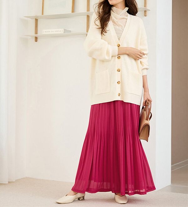 RANAN（ラナン）の「シフォンプリーツマキシスカート（ロングスカート）」｜詳細画像