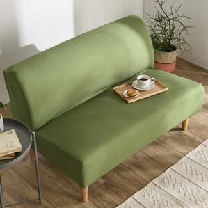 iellio（イエリオ）の「お買得！ワッフルソファカバー＜洗える・伸縮・ソファーカバー・肘あり・肘なし・１人掛・２人掛・３人掛＞（ソファーカバー）」｜カーキ