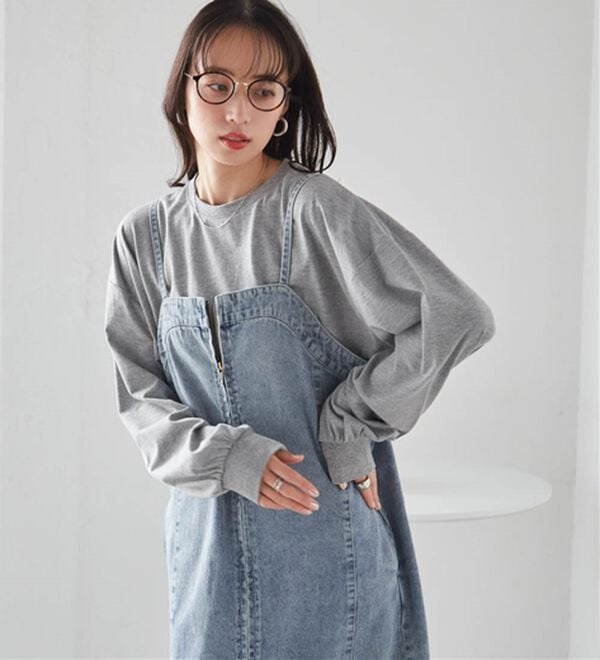 RANAN（ラナン）の「多機能ベーシックオーバーサイズ長袖Tシャツ（Tシャツ）」｜詳細画像