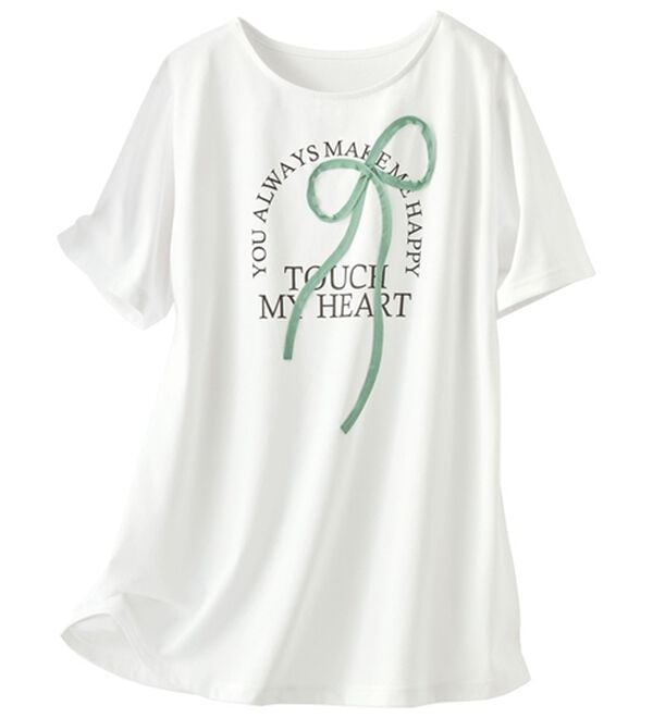 BELLUNA（ベルーナ）の「一枚で着映えるデコラＴ（Tシャツ）」｜詳細画像