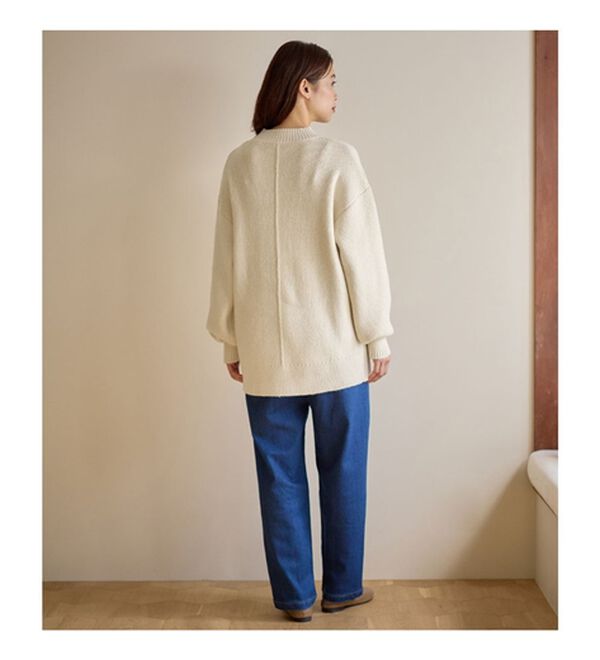 Viola e Viola（ヴィオラ エ ヴィオラ）の「【毛玉になりにくい・静電気防止】サイドスリットハイネックニット（ニット・セーター）」｜詳細画像