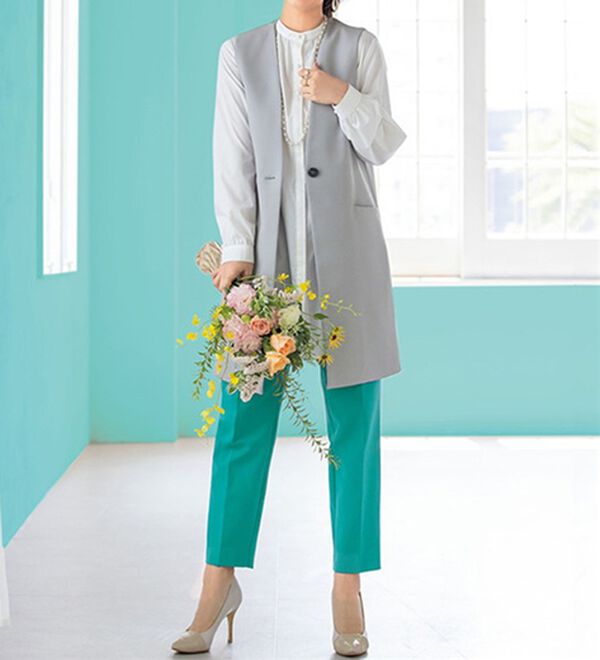 ルフラン（ルフラン）の「ベスト＆ブラウスのアンサンブル＜カノン＞（アンサンブル）」｜詳細画像