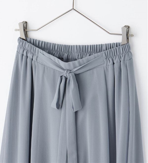 接触冷感】ふんわりシフォンワイドパンツ - ベルーナ【公式】