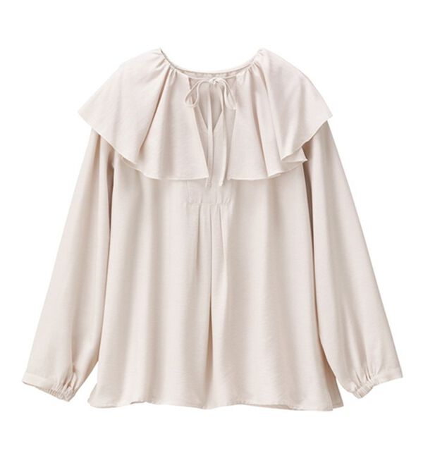 GeeRA（ジーラ）の「フリルカラーブラウス（ブラウス）」｜詳細画像