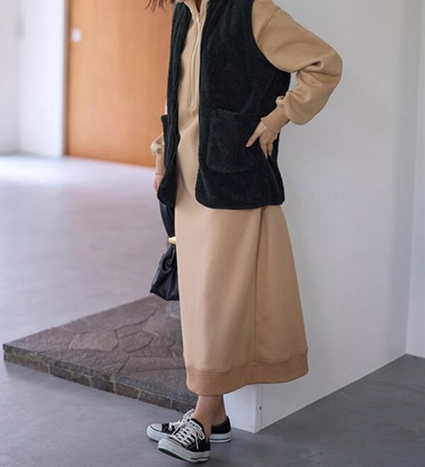 LAVIENNE（ラヴィエンヌ）の「ふわふわ暖かフリースベスト（ベスト）」｜詳細画像