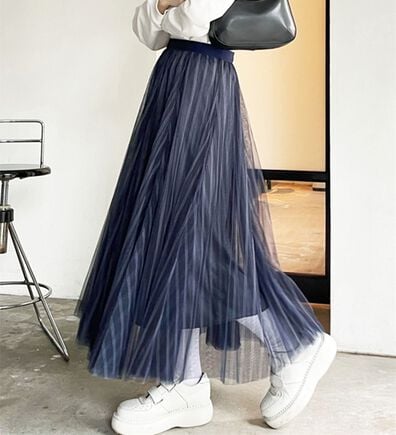 GeeRA（ジーラ）の「フレアーチュールロングスカート（ロングスカート）」