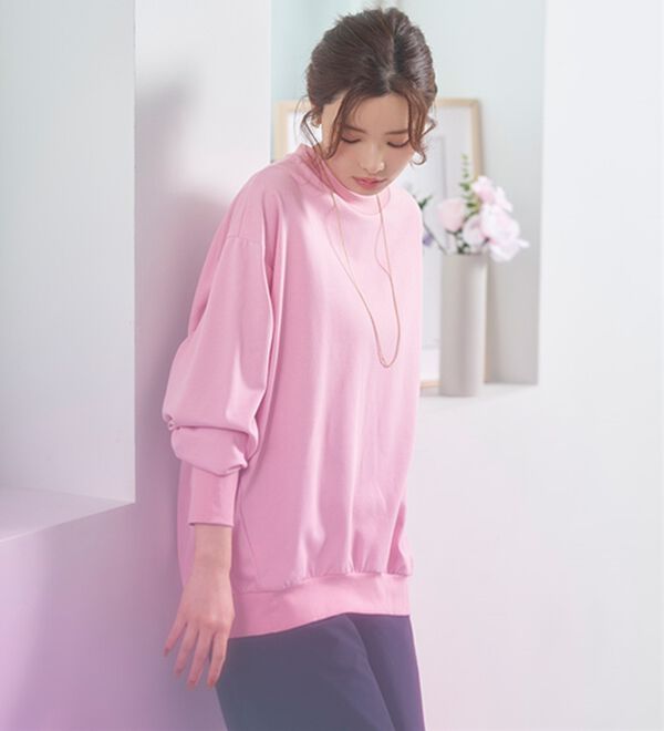 BELLUNA（ベルーナ）の「長めのリブが差をつける！全隠しトレーナー（カットソー）」｜詳細画像