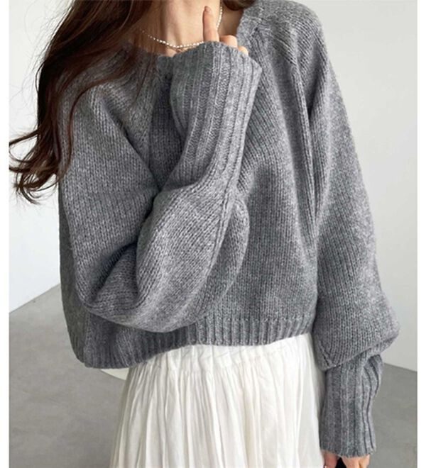 GeeRA（ジーラ）の「ボリュームスリーブショートニット（ニット・セーター）」｜詳細画像