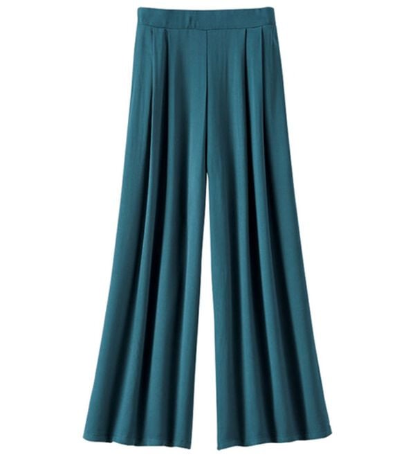 BELLUNA（ベルーナ）の「ひんやり冷感レーヨン素材カラーガウチョパンツ（ワイドパンツ・ガウチョ）」｜詳細画像