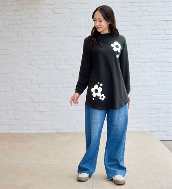 BELLUNA（ベルーナ）の「【メルティポンチ】プリントチュニック（チュニック）」｜詳細画像