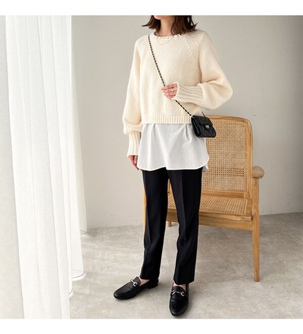 GeeRA（ジーラ）の「ボリュームスリーブショートニット（ニット・セーター）」｜詳細画像