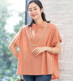 ルフラン（ルフラン）の「＜マジックスリム＞二の腕ほっそり見せブラウス（ブラウス）」｜詳細画像