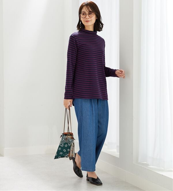 BELLUNA（ベルーナ）の「ふわふわ裏ファーハイネックプルオーバー（カットソー）」｜詳細画像