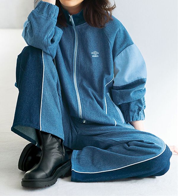 BELLUNA（ベルーナ）の「【ｕｍｂｒｏ】切替デニムジャケット（ブルゾン）」｜詳細画像