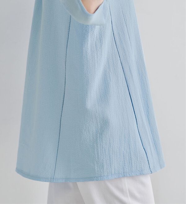 BELLUNA（ベルーナ）の「スッキリ見せ！ポコポコ素材プルオーバー（ブラウス）」｜詳細画像