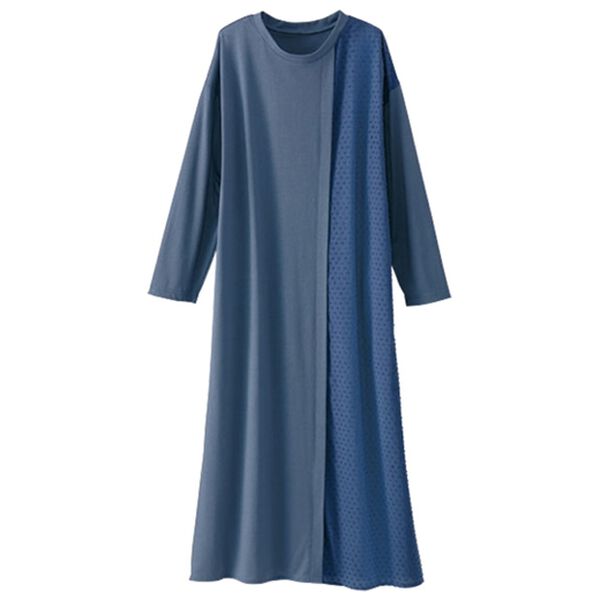 BELLUNA（ベルーナ）の「切替デザインゆったりワンピース（カットソーワンピース）」｜ダルブルー