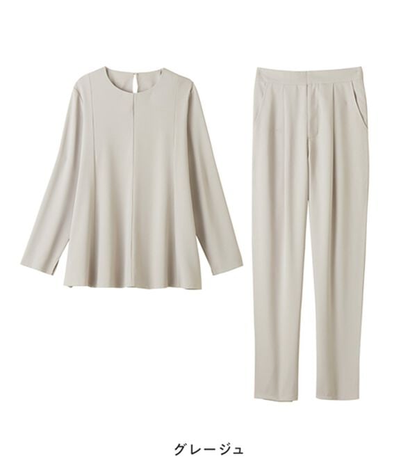 Viola e Viola（ヴィオラ エ ヴィオラ）の「【入学式・卒業式】Ａラインセレモニーセットアップ（パンツスーツ）」｜詳細画像