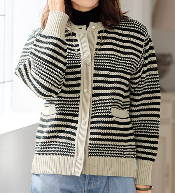 ルフラン（ルフラン）の「ジャケット見えカーディガン（ニットカーディガン）」｜詳細画像