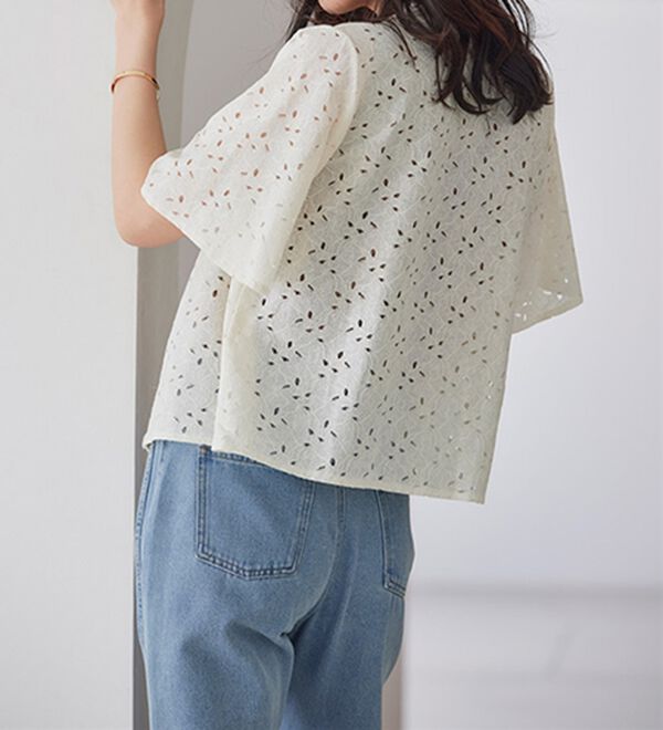 RANAN（ラナン）の「レースコンビブラウス（ブラウス）」｜詳細画像