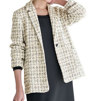 RANAN（ラナン）の「ツイードジャケット（テーラードジャケット）」｜ベージュ系